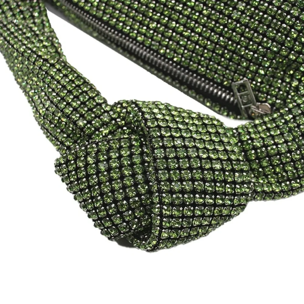 Bling rhinestone knotted handbag - Picture 4 of 5